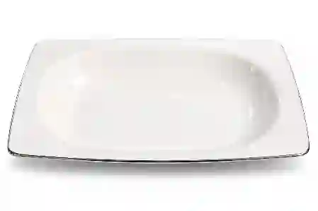Resim Porland Riva Platin Yaldız Çukur Tabak