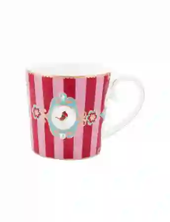 Resim Pip Studio Kırmızı Porselen Kupa 250ml Love Birds Collection