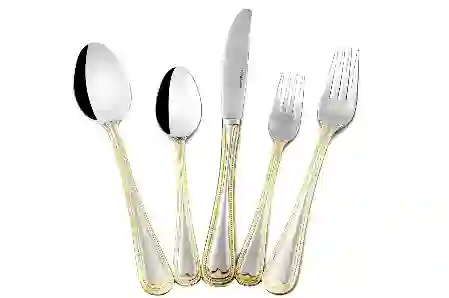Resim Mikasa Moor Bellissimo Gold 30 Parça Çatal Kaşık Bıçak Seti