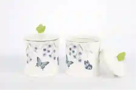 Resim Mikasa Moor Butterfly Lovers 2li Kavanoz 14cm