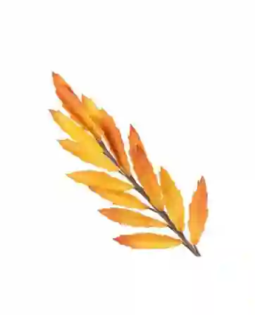Resim Turuncu Yapraklar Yapay Çiçek