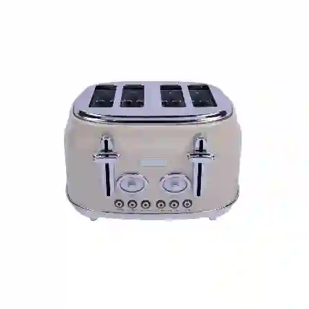 Resim Berghoff Gem Retro Krem Rengi Dört Dilim Ekmek Kızartma Makinesi