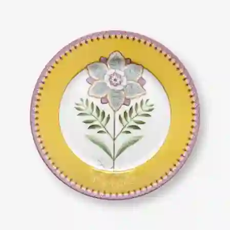Resim Lily & Lotus Sarı Çiçekli Tabak 21 cm