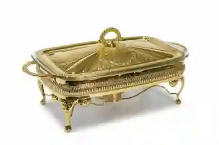 Resim QA 114 DİKDÖRTGEN AYAKLI FIRIN KABI GOLD 39*20*18