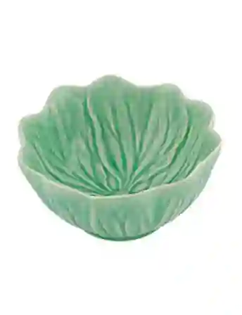 Resim Flora Çiçek Formlu Yeşil Kase 12 cm