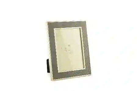 Resim Gold Kenarlı Gri Kumaş Çerçeve 13x18cm