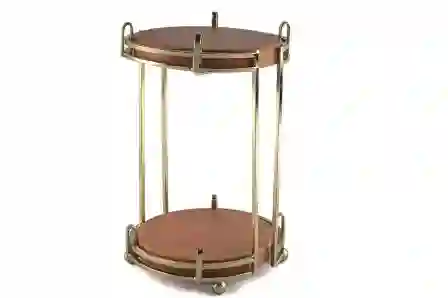 Resim Mikasa Moor Yuvarlak Mermer 2 Katlı Servis 17x28cm