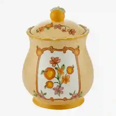 Resim Stoneware Il Sogno Turuncu Büyük Boy Küp 22 Cm