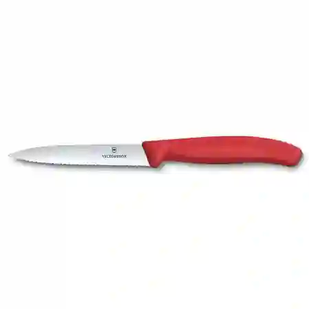 Resim Victorinox Swıss Classıc  Soyma Bçk Tırtıklı 10Cm,Kırm