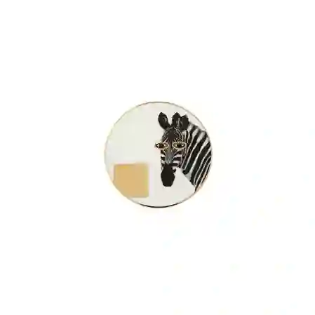 Resim Porland Wild Life Zebra Bardak Altlığı 10 Cm 04Alm006624