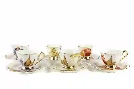 Resim Mikasa Moor Fiore Çiçekli 6'lı Kahve Fincanı Seti 90cc