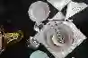 Resim Lucky Art Laurance Taş Rengi New Bone China Yemek Takımı 24 Parça