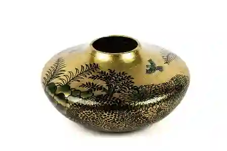 Resim Mikasa Moor Borneo Gold Vazo 32x16cm