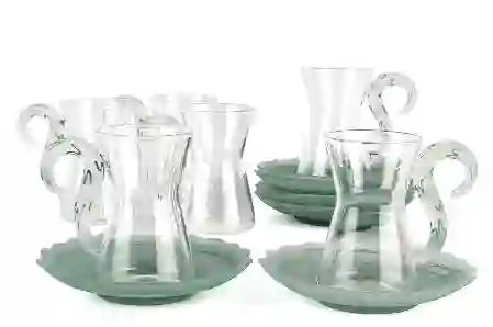 Resim Mikasa Moor 6lı Yeşil Kuğu Saplı Cam Çay Seti