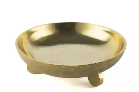 Resim Gold Dekoratif Kase 20x7cm