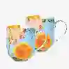 Resim Royal İkili Çiçekli Mug Seti Sarı