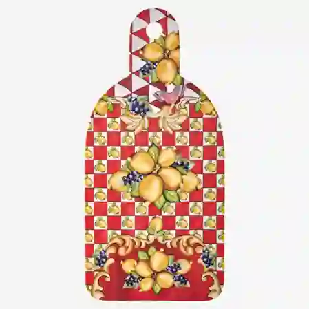 Resim Chiara Alessi Capri Kırmızı Limon Buketi Kesme Tahtası 34cm