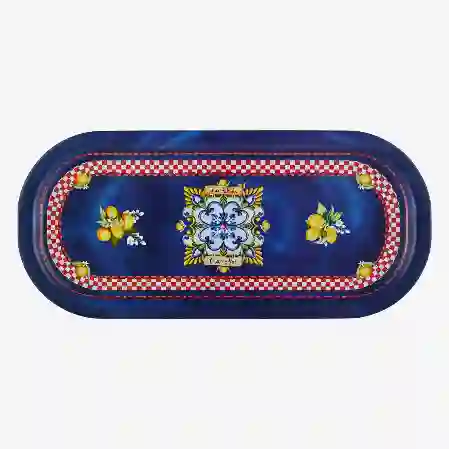 Resim La Felicita 37 cm Oval Kahve Sunum Tepsisi