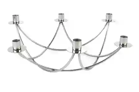 Resim Mikasa Moor Gümüş 6 Kollu Şamdan 47x42x16cm