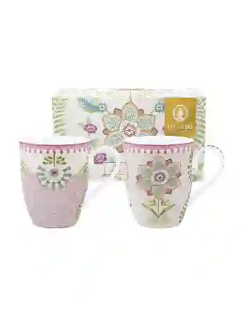 Resim Pip Studio Mor Porselen Kupa Seti 350ml Lily & Lotus Collection