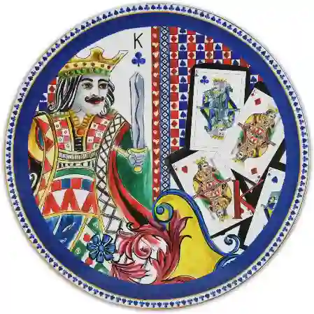 Resim REGINA KRAL YUVARLAK AMERİKAN SERVİS 35 CM