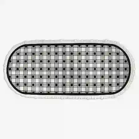 Resim Baci Milano Optical Oval Servis Tabağı 53x24cm