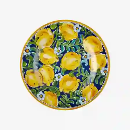 Resim Chiara Alessi Limoncello Mavi Tabak 23cm &Chiara Alessi&