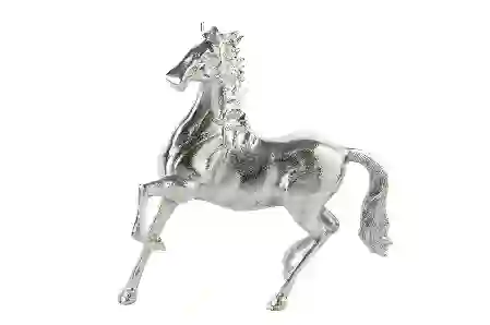 Resim Mikasa Moor Gümüş At Dekor Obje 40x10x38cm