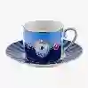 Resim Love Birds Mavi Madalyon Desenli Çay Fincanı 200 ml