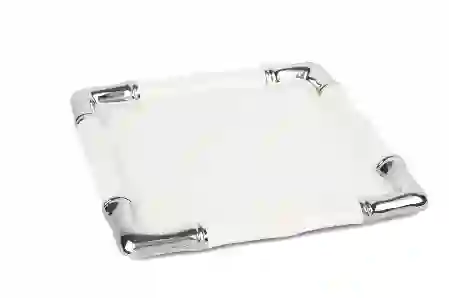 Resim Mikasa Moor Beyaz Silver Kare Servis 30Cm