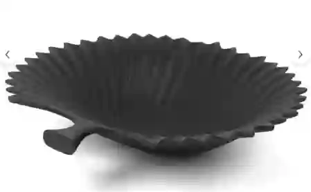Resim Siyah Yaprak Kase 35x37x8cm