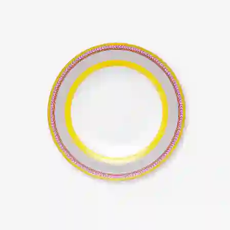 Resim Pip Studio Sarı Porselen Yemek Tabağı 28cm Chique Collection