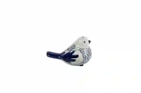 Resim Blue Blanc Kuş Dek Obje 17x10cm