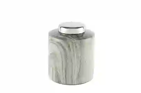 Resim Mikasa Moor Silver Kapaklı Küp 20x20x23cm