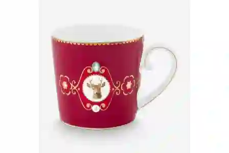 Resim Love Birds Kırmızı Geyikli Küçük Mug 150 ml