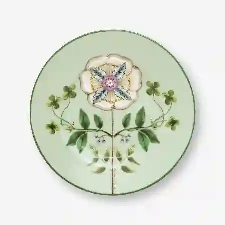 Resim Pip Studio Lily & Lotus Yeşil Petit Four Tabağı 12 cm