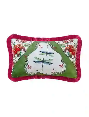 Resim ALLURE YUSUFÇUK DESENLİ KADİFE YASTIK 30*50 CM &Chiara Alessi&
