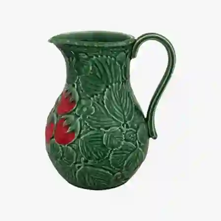 Resim Çilekli Yeşil Sürahi 2200 ml