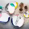 Resim Aryıldız Colorbrush 6 Kişilik 31 Parça Kahvaltı Takımı