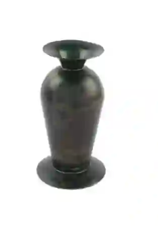 Resim Yeşil Siyah Vazo 11X20cm