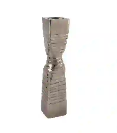 Resim Gümüş Sütun Mumluk 11x52cm
