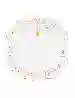 Resim Pip Studio Beyaz Porselen Pasta Tabağı 17 cm Royal Gold White