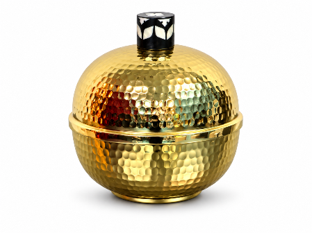 Resim Mikasa Moor Gold Kapaklı Metal Kase 15x15cm