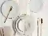 Resim Porland Wavy Pasta Tabağı Altın