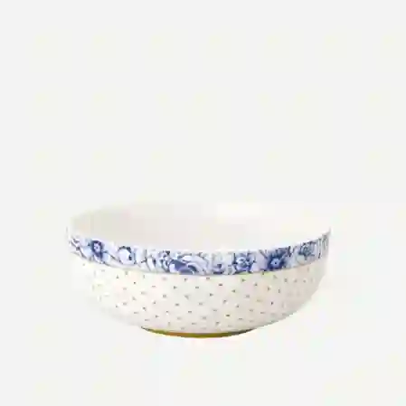 Resim Pip Studio Royal Beyaz Kase Altın Puantiyeli 15cm