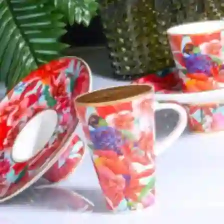 Resim Kosova Porselen 6'lı Kahve Takımı 06