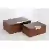 Resim Mikasa Moor 2'li Ahşap Gold Dek Kutu 24X16X10Cm 30X20X12Cm