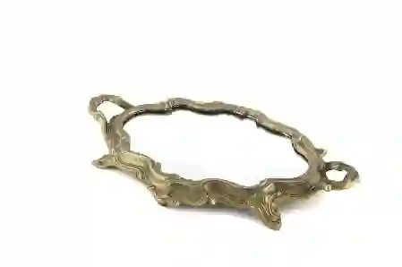 Resim Mikasa Moor Gold Oval Aynalı Metal Dek Tepsi 46x28cm