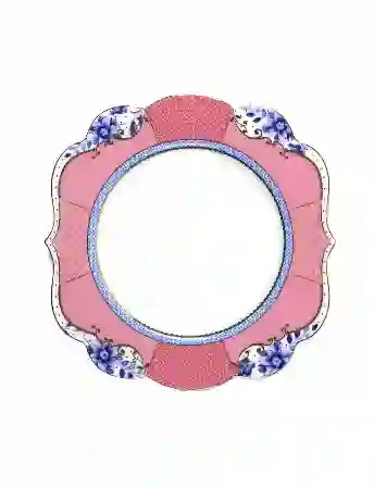 Resim Pip Studio Royal Pembe Porselen Pasta Tabağı 17cm