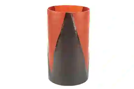 Resim Mikasa Moor Kırmızı Siyah Kısa Cam Vazo